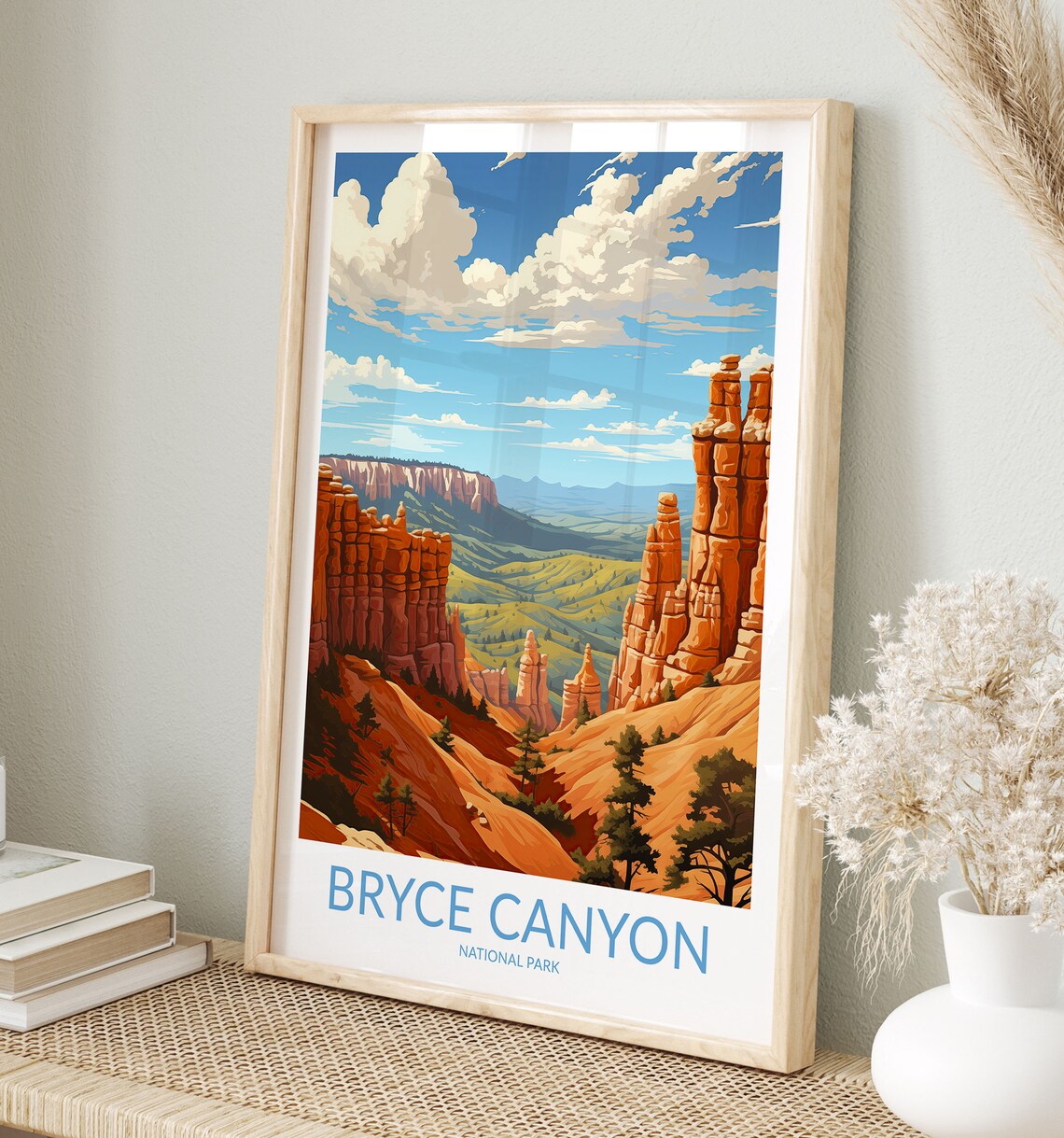 Bryce Canyon National Park Hoodoo Spires Vista Desert Sunset Poster