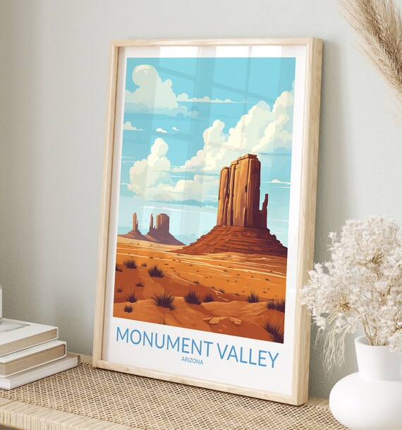 Monument Valley Print No 4 National Park Monument Valley Poster Monument Valley Wall Art Monument Valley Art Print Travel Gift Arizona