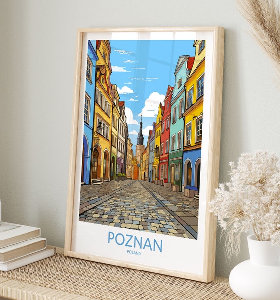 Poznan Print No 4 Poznan Poster Poznan Wall Art Poznan Art Print Poznan Artwork Poznan Traveler Gift Poland Home Decor