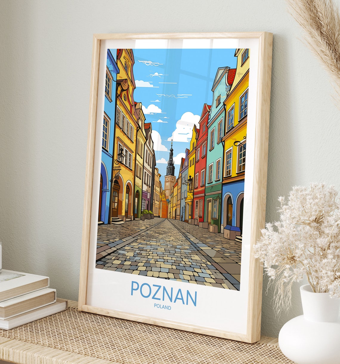 Poznan Print No 4 Poznan Poster Poznan Wall Art Poznan Art Print Poznan Artwork Poznan Traveler Gift Poland Home Decor