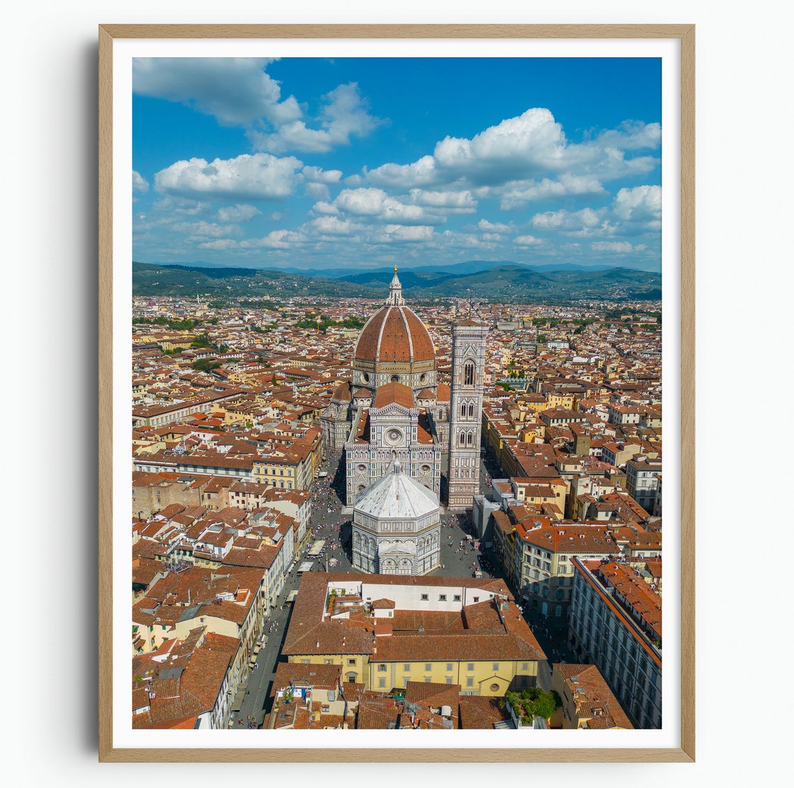 Florence Duomo Brunelleschi Dome Aerial Cityscape Italy Poster