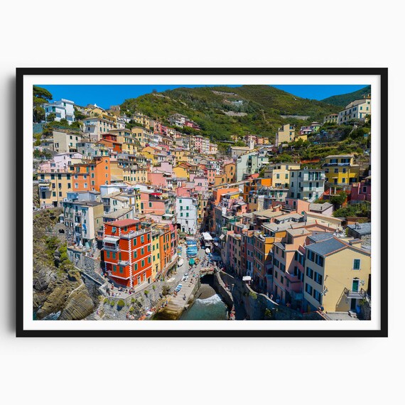 Riomaggiore Cinque Terre Daytime Colorful Houses Italy Poster