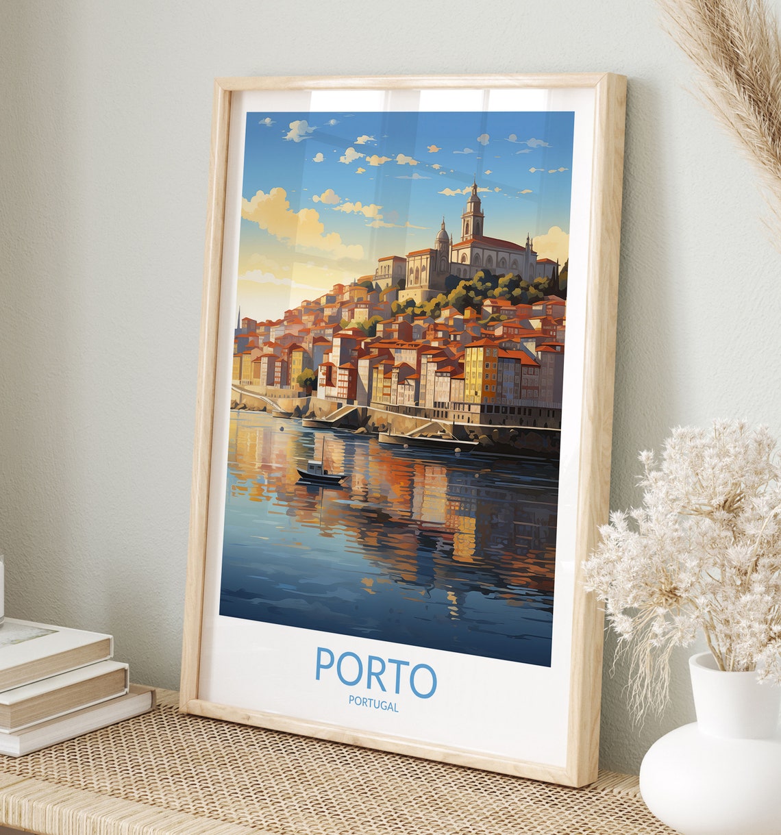 Porto Travel Print No 5 Porto Poster Porto Traveler Gift Portugal Porto Wall Art Porto Art Print Porto Artwork