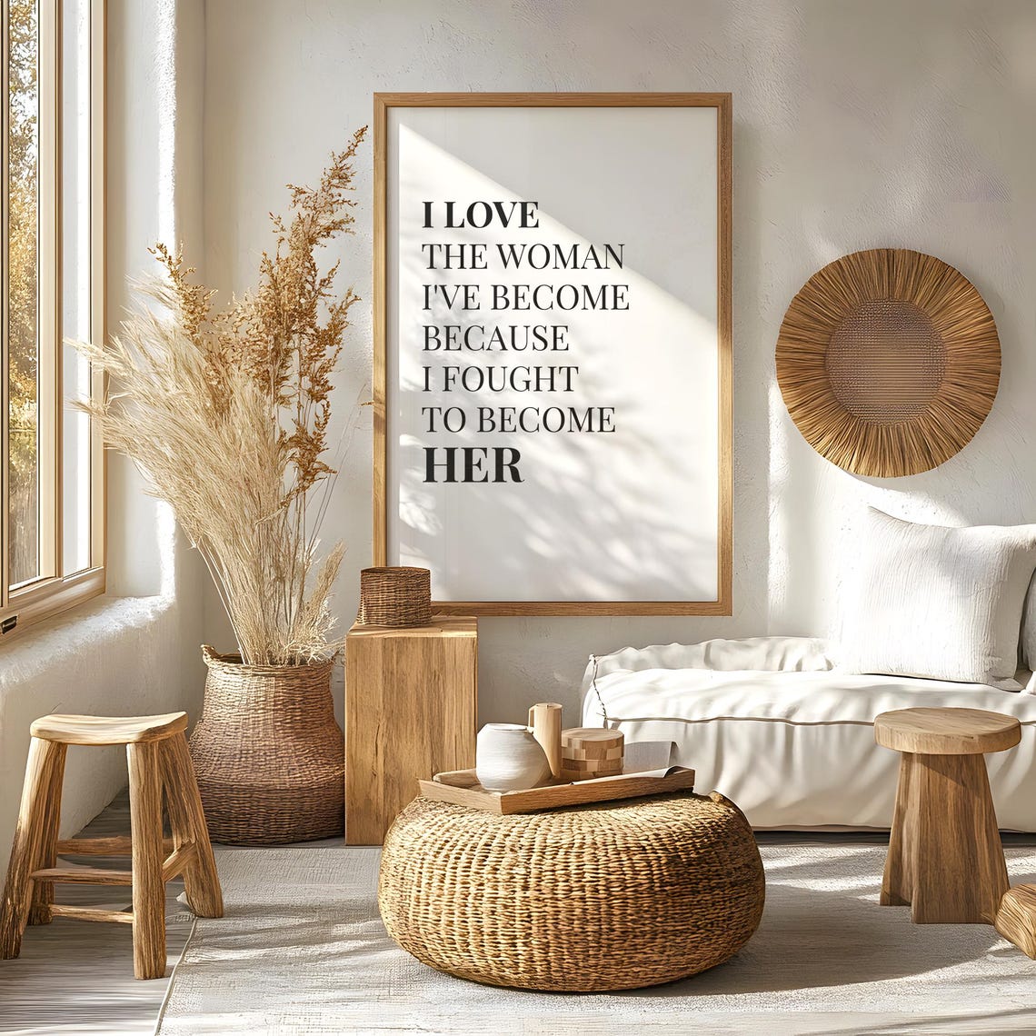 I Love The Woman I’ve Become Empowerment Art Print - Image 6