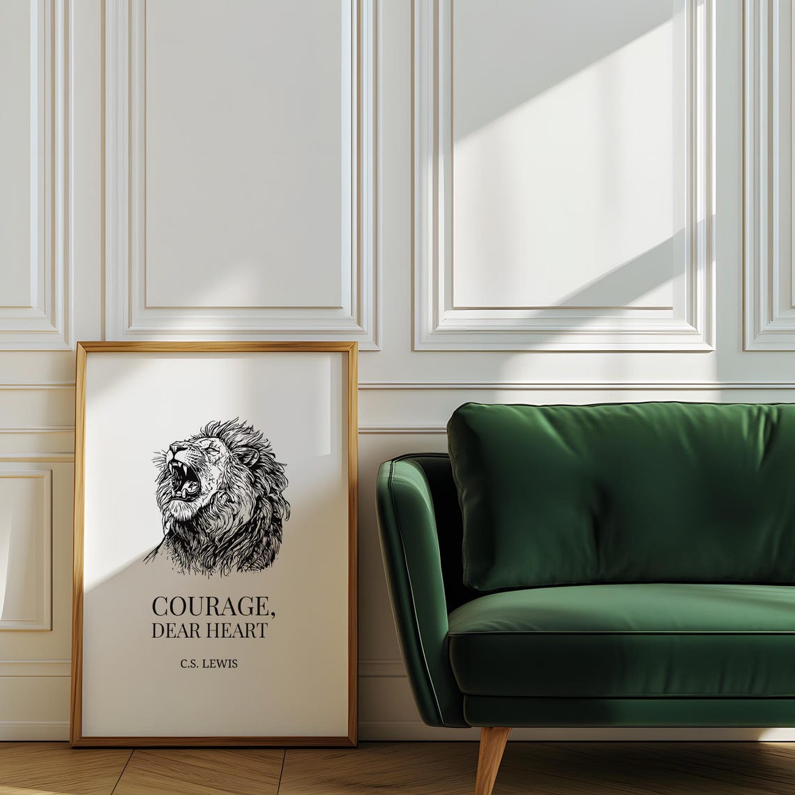 Courage Dear Heart Cs Lewiswall Art Lewis Wall Decor Book Page Inspirational Quote - Image 6