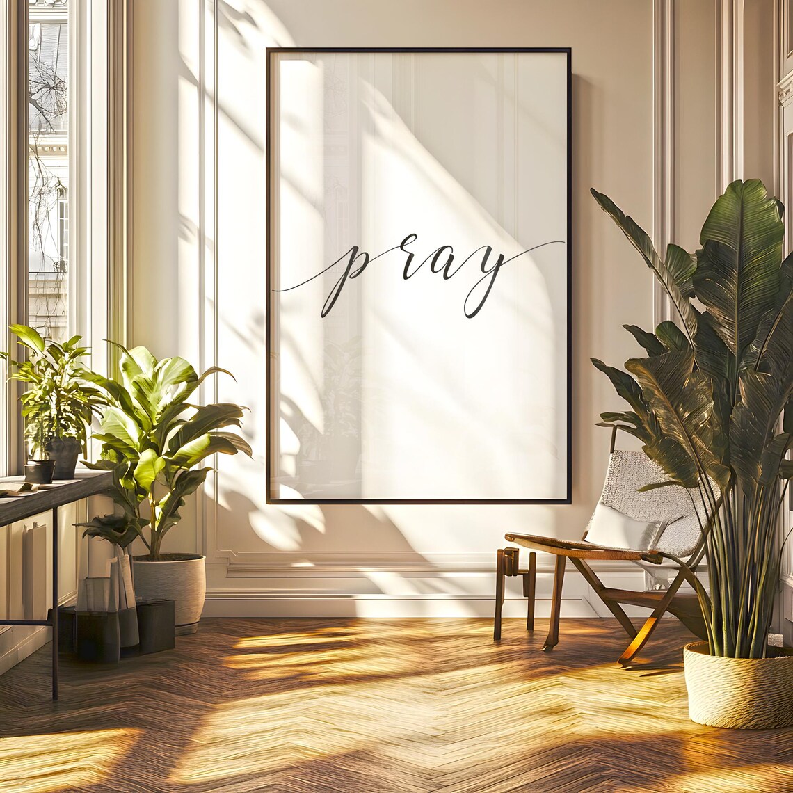 Pray Wall Art Bible Verse Decor Print Scripture Christian - Image 5
