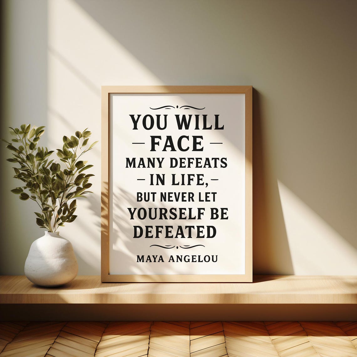 Maya Angelou Quote Poster Motivational Wall Art Life Wisdom Decor - Image 3