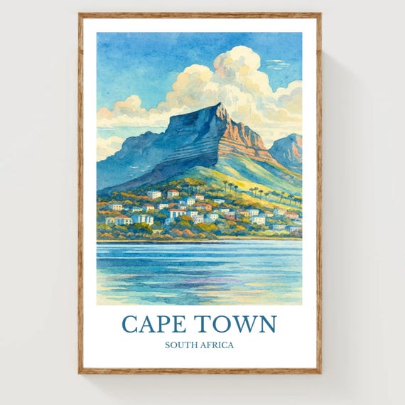Cape Town Travel Poster
