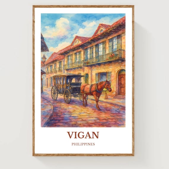 Vigan Travel Poster