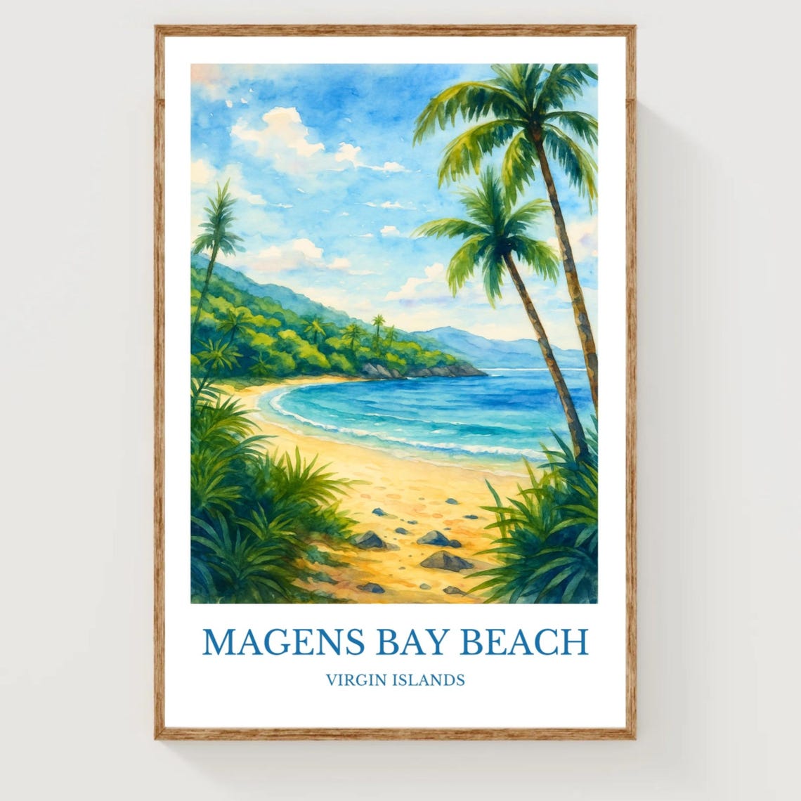 Magens Bay Beach Poster
