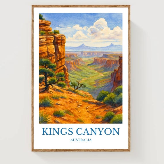 Kings Canyon Travel Poster
