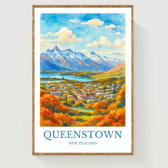 Queenstown Travel Poster