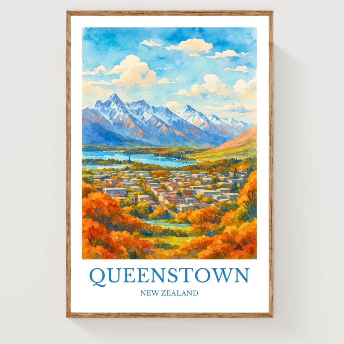 Queenstown Travel Poster