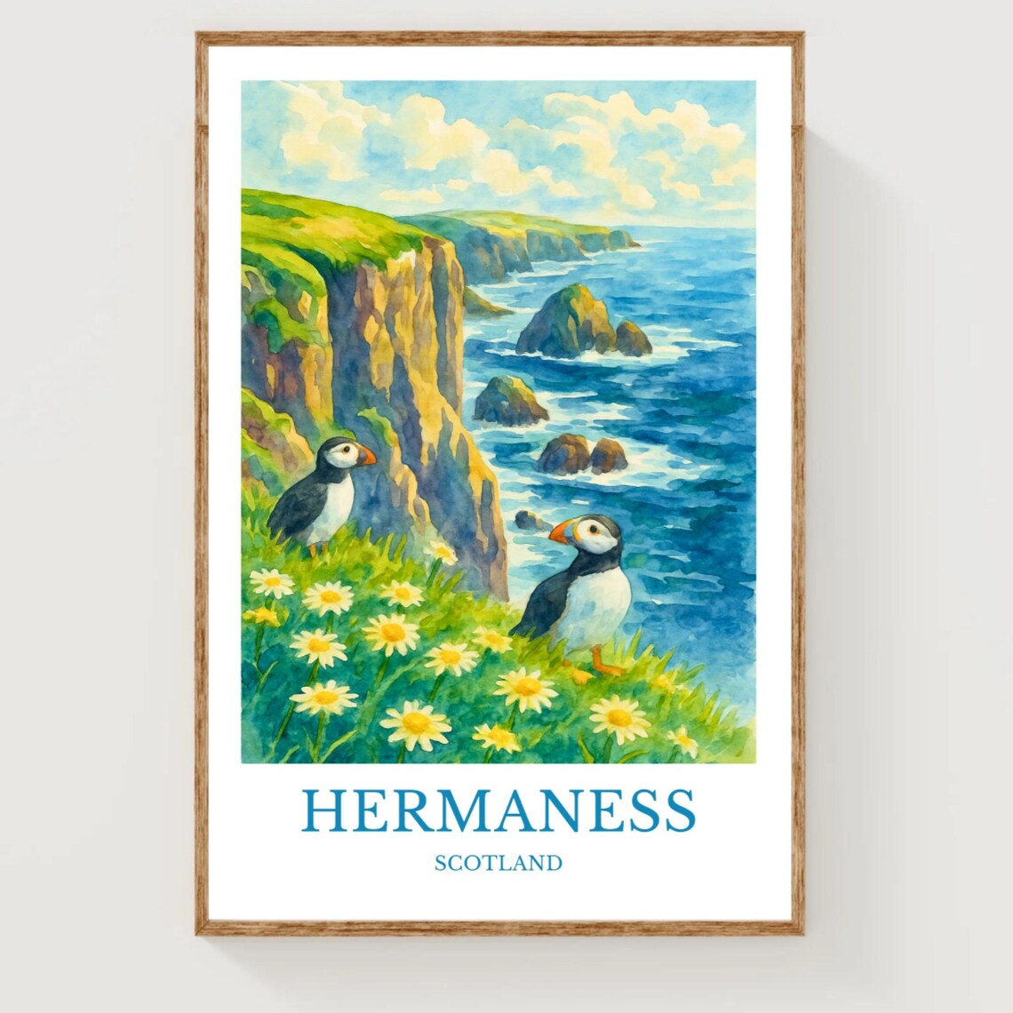 Hermaness Travel Poster