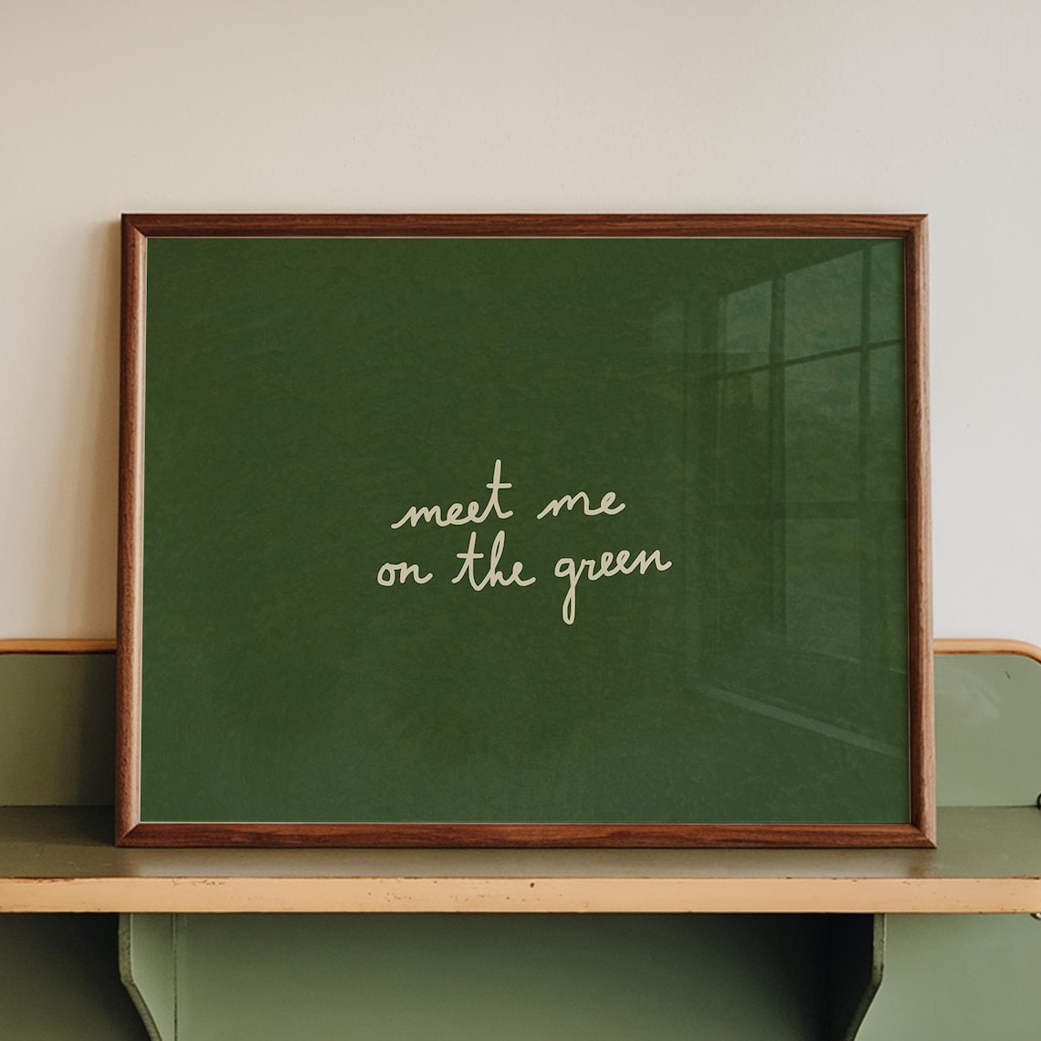 Meet Me On The Green Golf Poster, Sports Wall Art