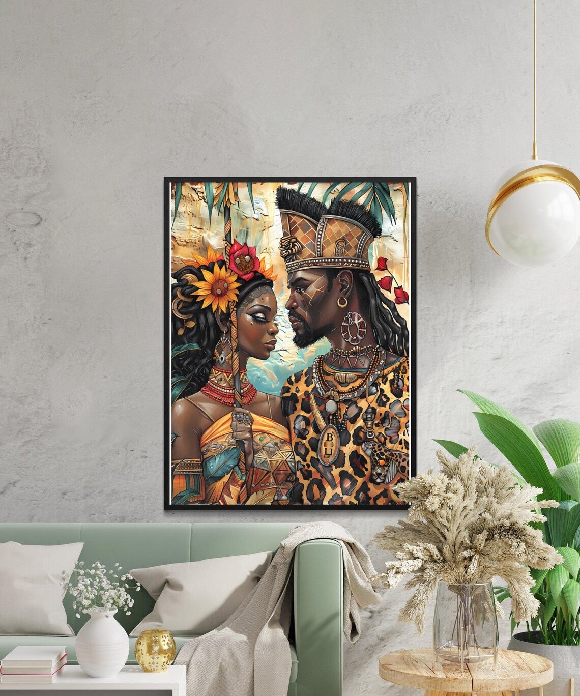 African Santeria, Cuban Yoruba Orishas Spiritual Art - Image 3