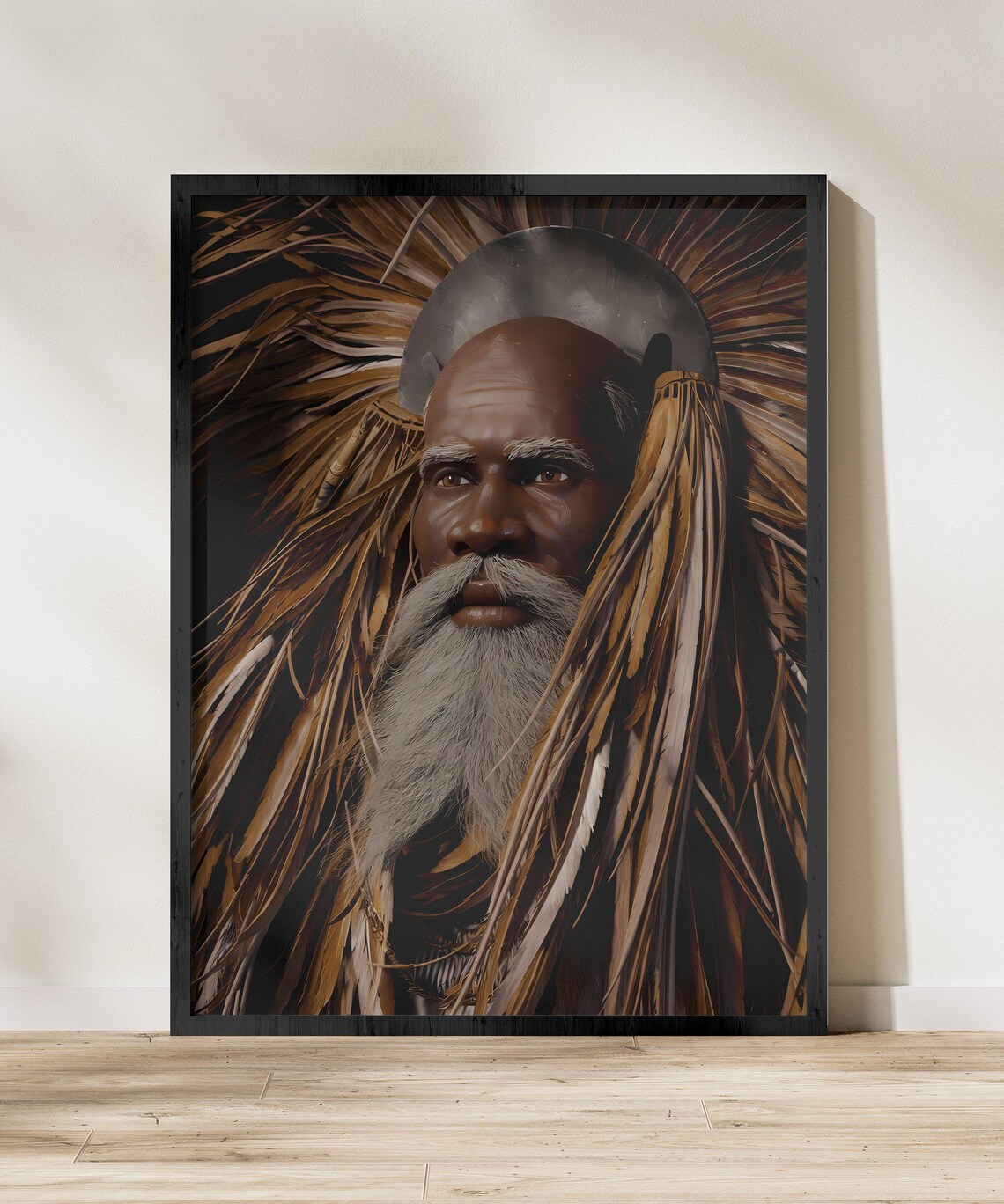 African Santeria Art Print, Yoruba Spiritual Artwork
