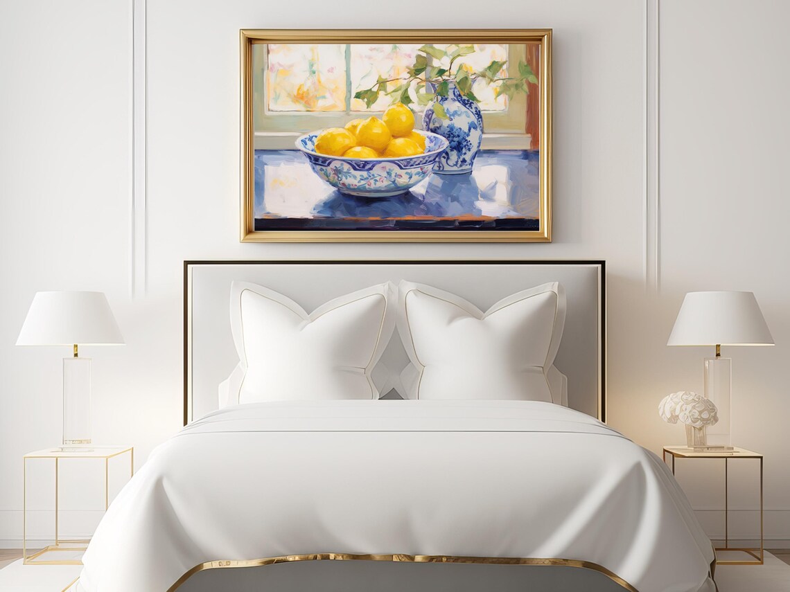 Lemon Still Life Art Print, Kitchen Wall Decor - Image 2