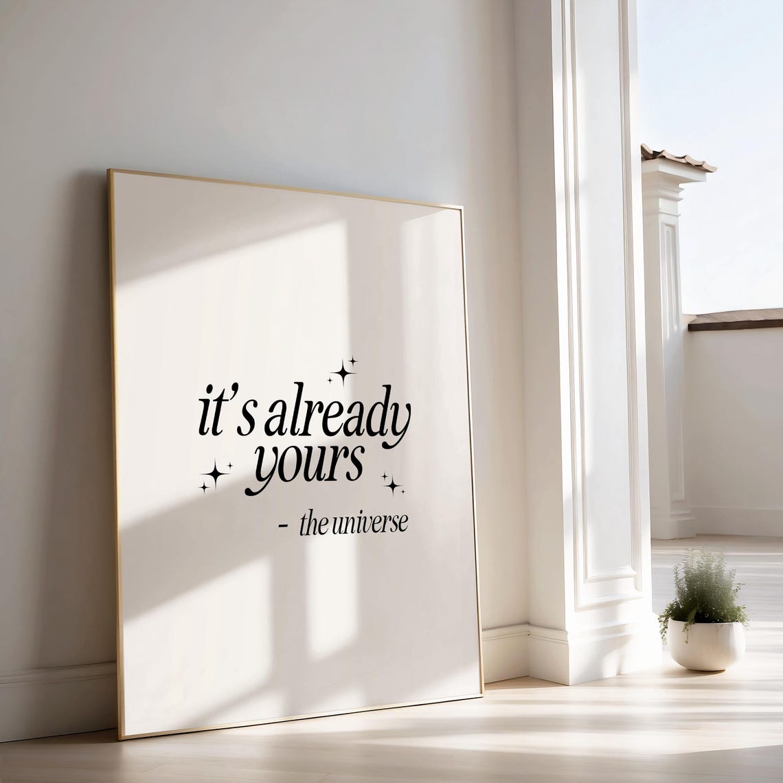 Its Already Yours Manifestation Quote Poster From the Universe - Image 3