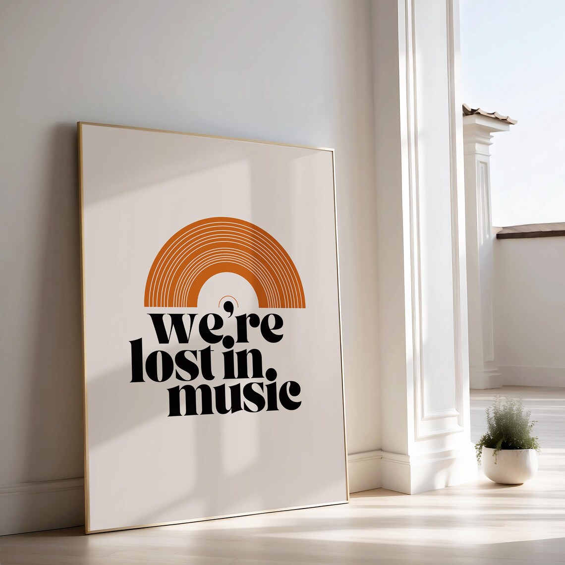 Vinyl Record Retro Music Typography Art Print - Image 2