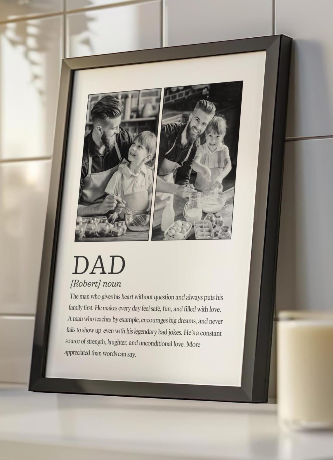 Personalised Dad Definition Gift From Kids, Keepsake - Image 4