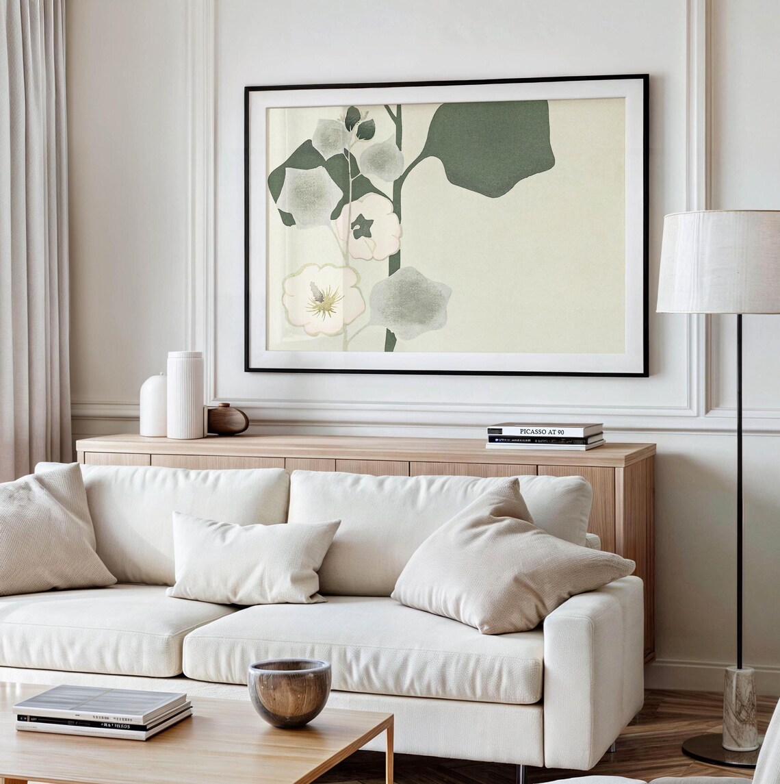 Vintage Minimalist Floral Wall Art, Art Nouveau - Image 2