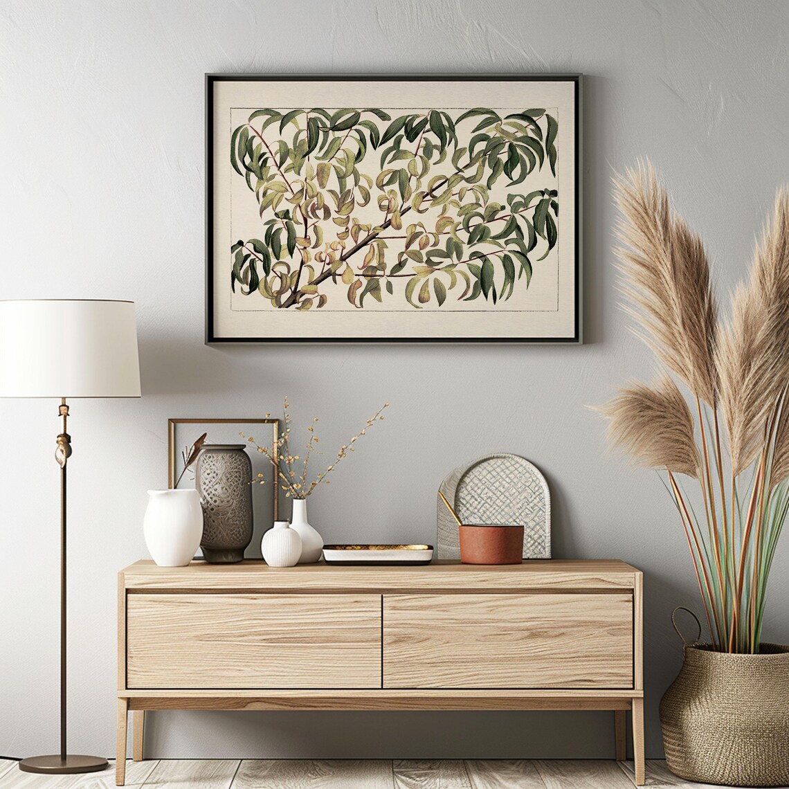Vintage Botanical Drawing, Branch Of Peach - Image 3