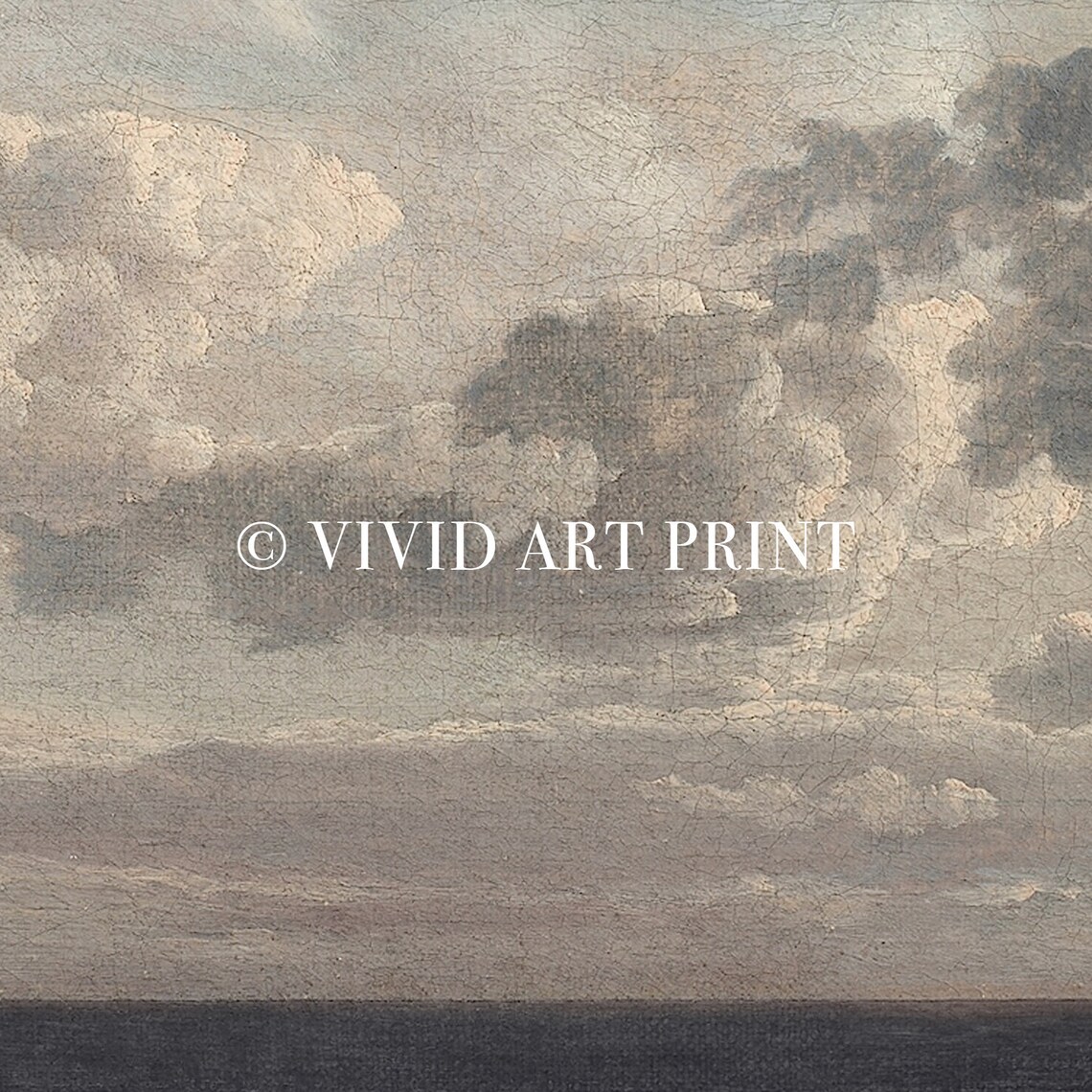 Landscape Vintage Art Clouds Over Sea Antique Versatile Decor Home Wall Art Vivid Art Print Cs 301 - Image 4