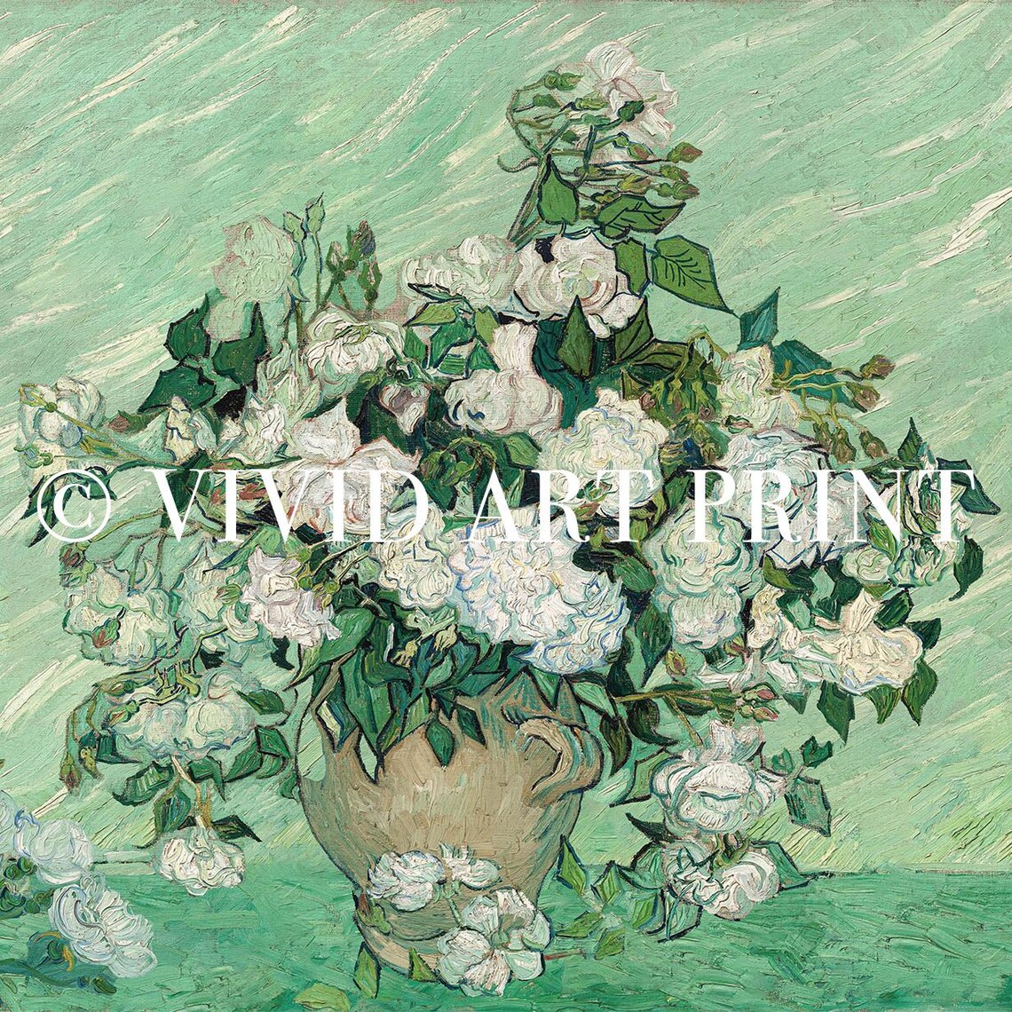 Roses Still Life Vintage Floral Art Print - Image 4