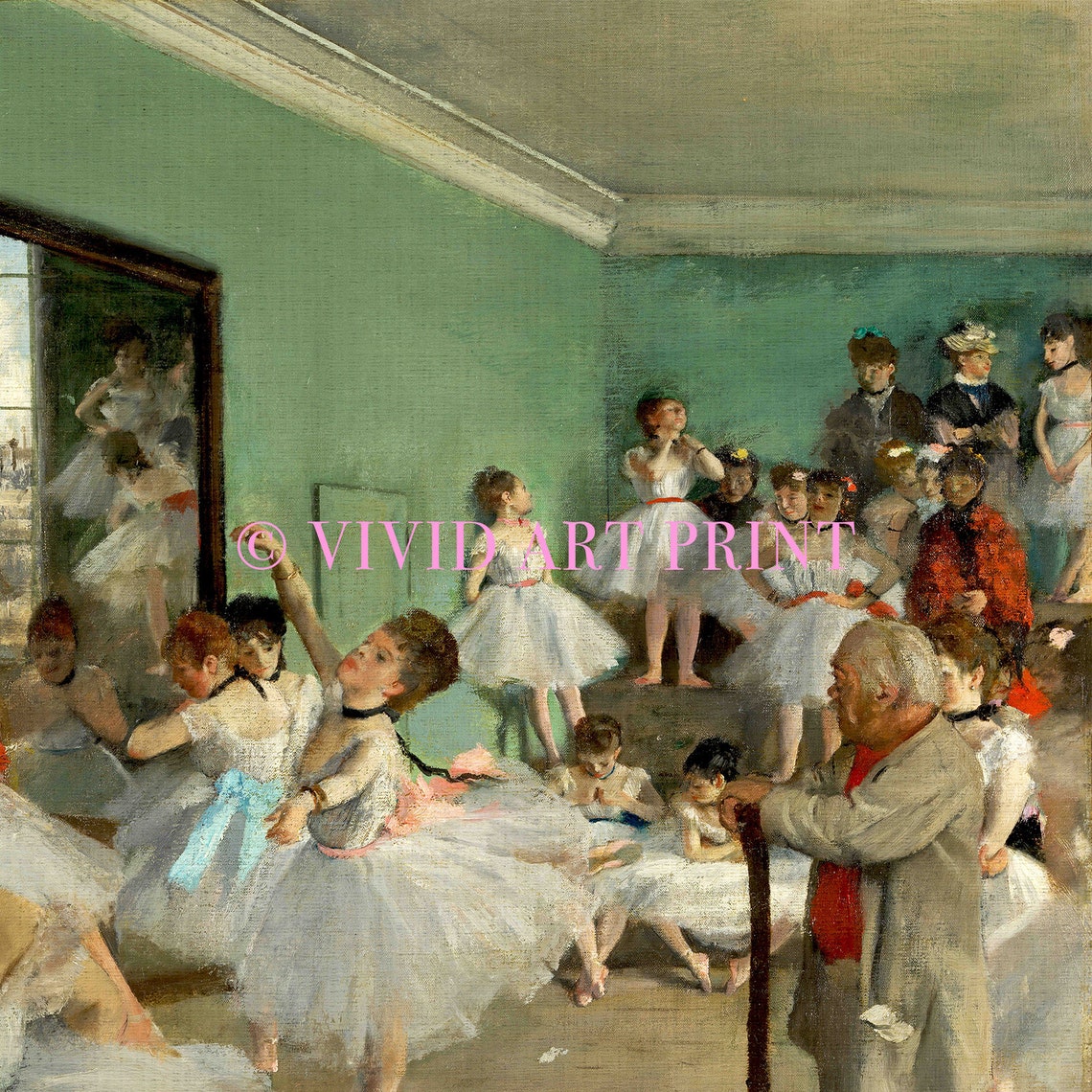 Art The Dance Class By Edgar Degas Vintage Home Decor Vivid Art Print Dc 201 - Image 4