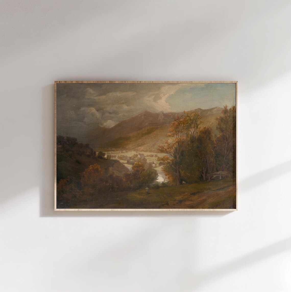 Vintage Autumn Landscape, Rustic Cottage Core Decor - Image 2