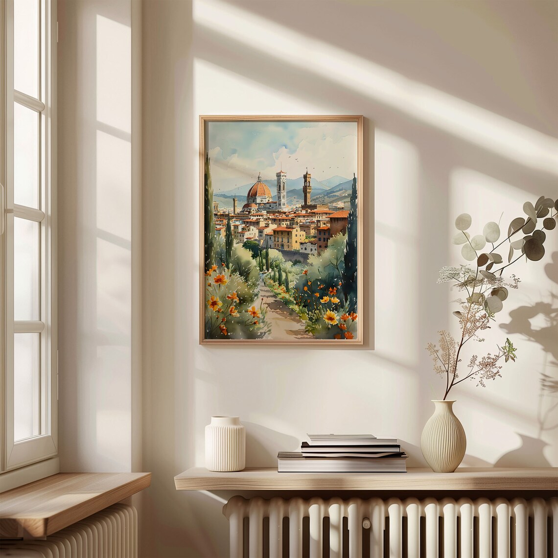 Florence Watercolor Painting Italy Travel Poster - Image 4