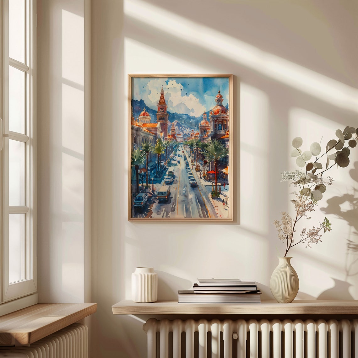 Watercolor Painting Las Vegas Print City Skyline Poster Nevada Wall Art Travel Gift Usa Painting Housewarming Decor C30 486 - Image 4