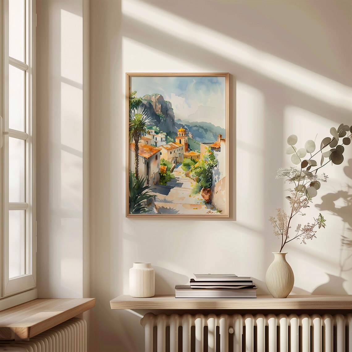 Sicily Watercolor Painting Italy Travel Poster - Image 4