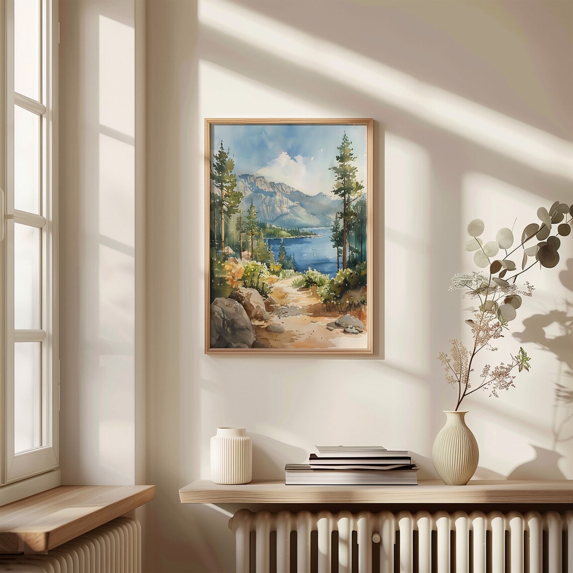 Lake Tahoe Watercolor Travel Poster, National Park Art - Image 4