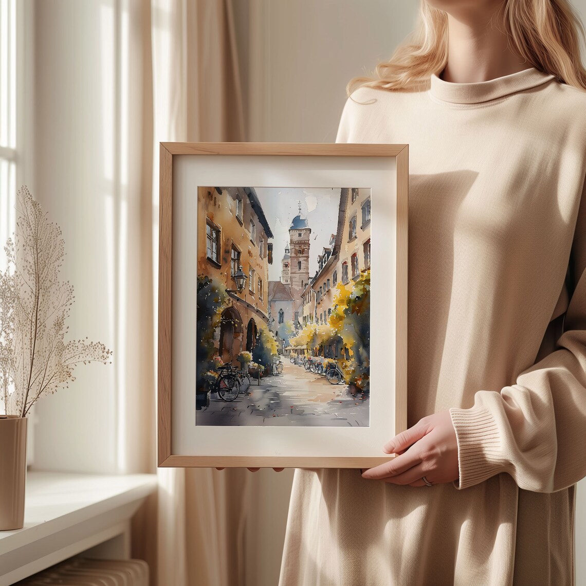 Nuremberg Watercolor Painting Art Print - Image 2