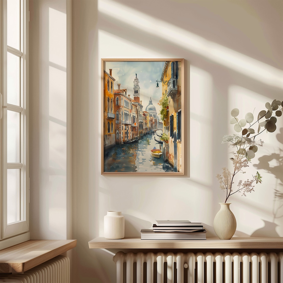 Venice Watercolor Painting, Italy Travel Poster - Image 4