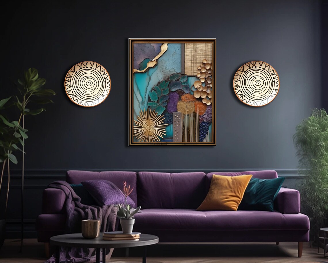Abstract Boho Botanical Art Print, Bedroom Decor - Image 2