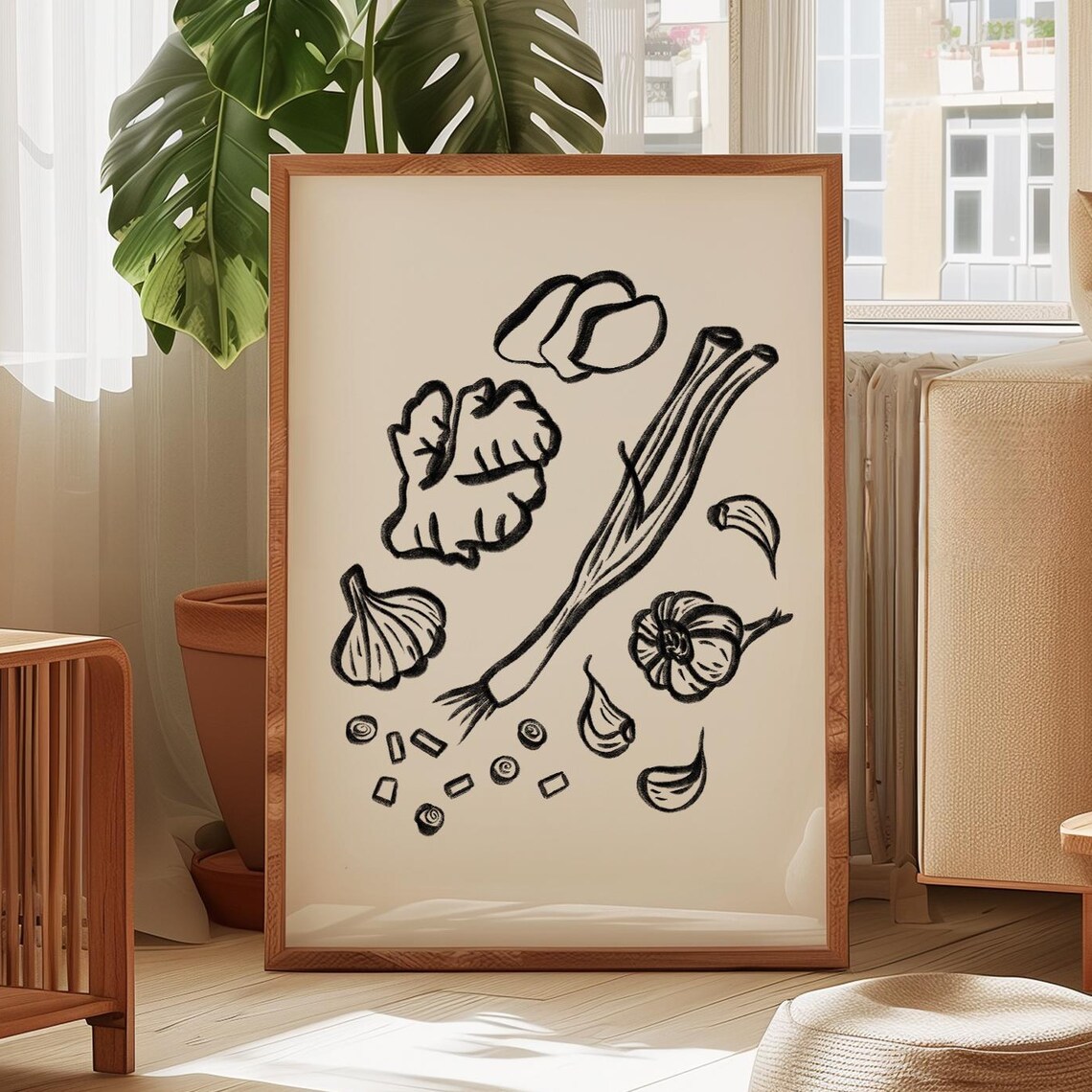 Asian Food Ingredients, Kitchen Art Print