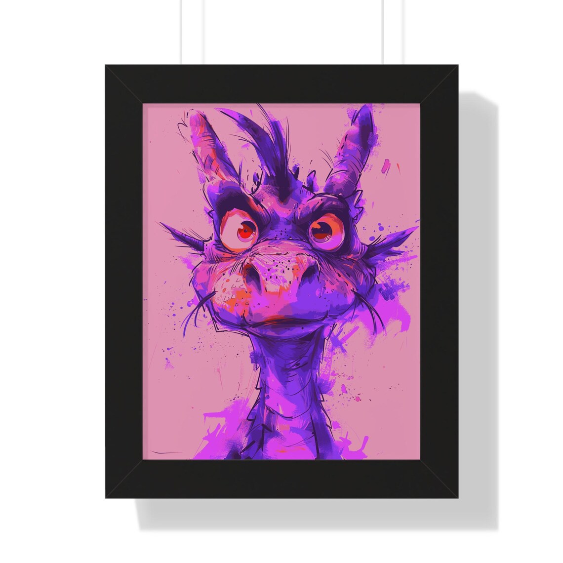 Dragon Framed Art Print Enchanting Wall Art Vivid Dragon Home Decor Gift For Fantasy Lovers Unique And Cute Art Print Cute Character - Image 3