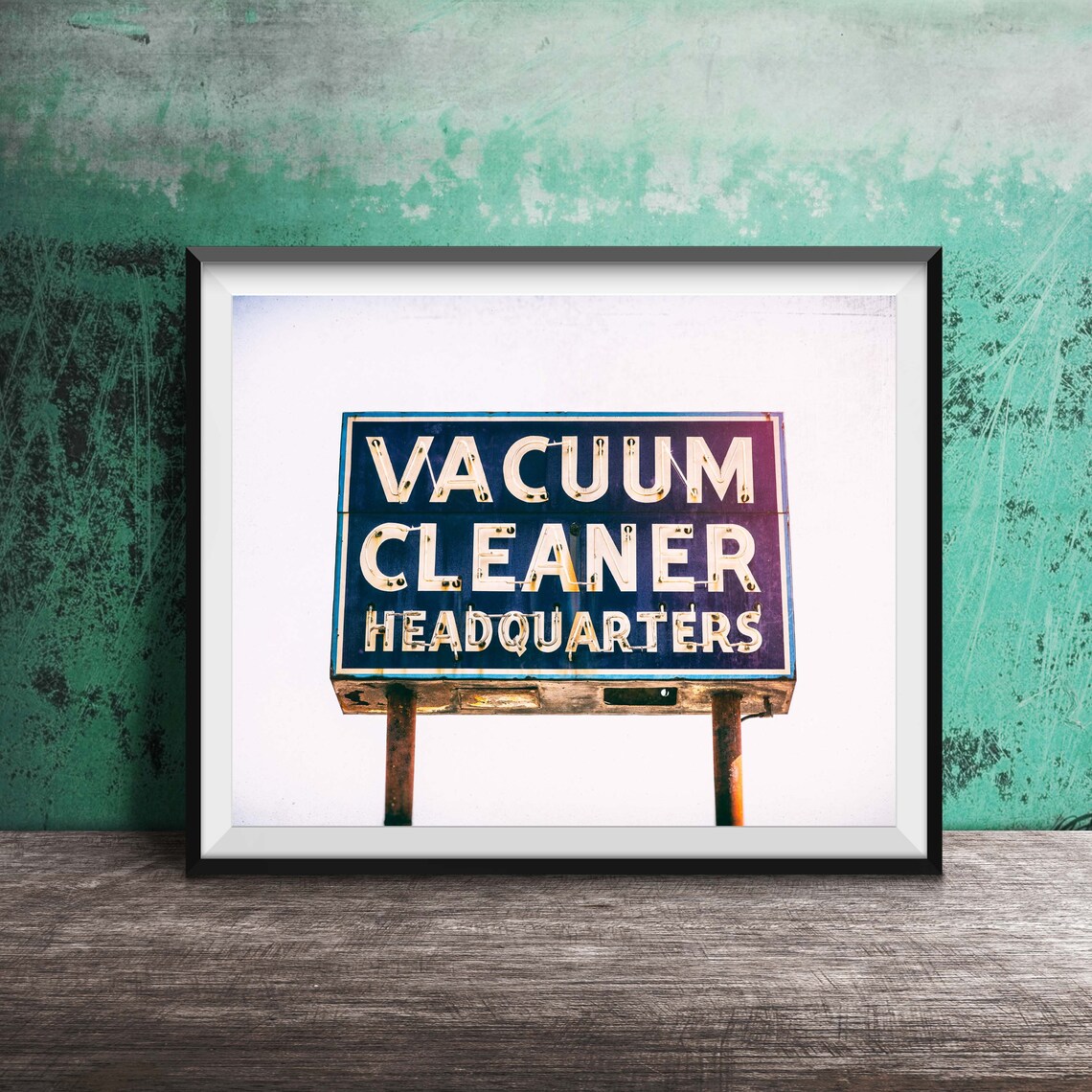 Vacuum Cleaner Headquarters Vintage Holland Michigan Poster