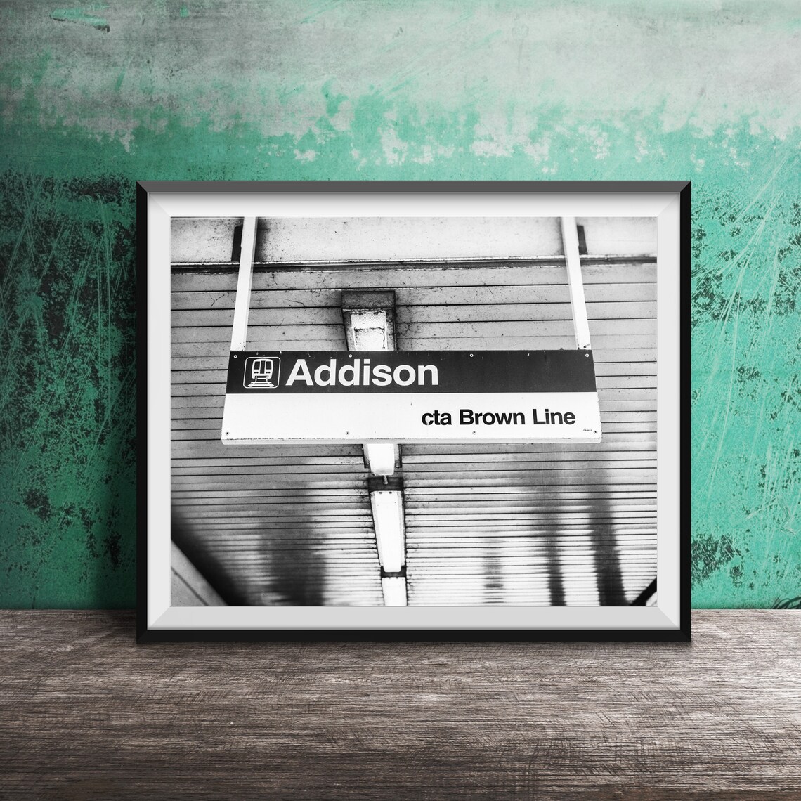 Addison CTA Brown Line Station Sign Chicago Transit Photo Poster - Image 2