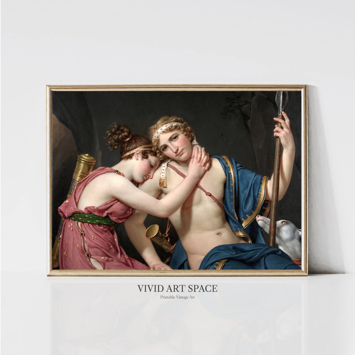 Farewell of Telemachus and Eucharis Jacques Louis David Poster