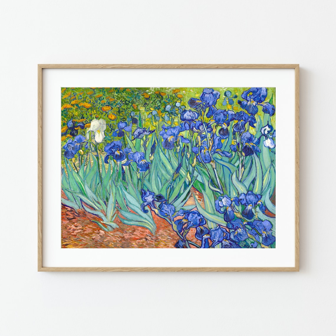 Van Gogh Irises Impressionist Floral Art Print - Image 2