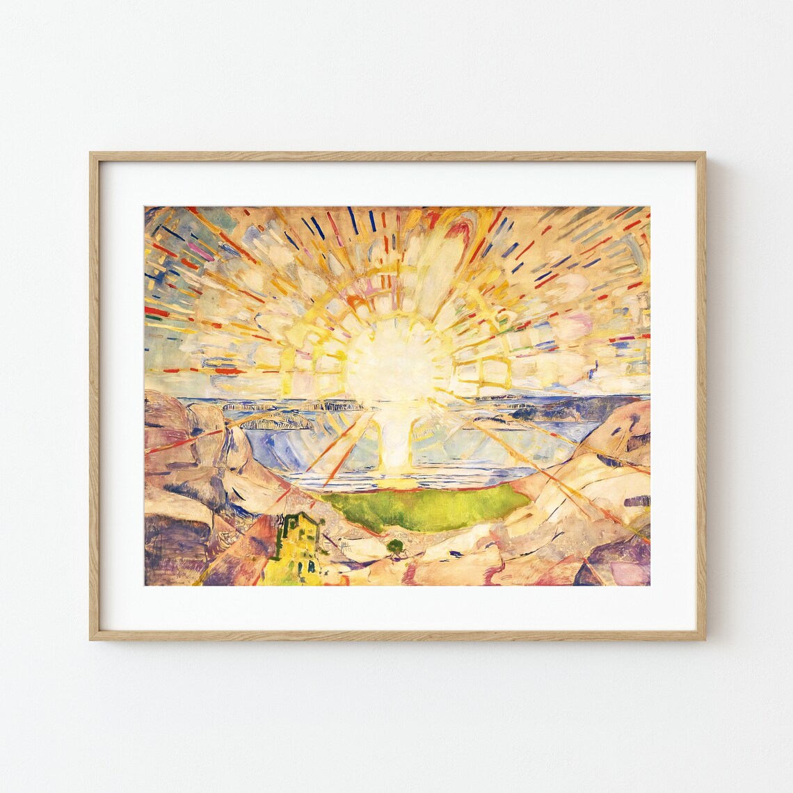 The Sun by Edvard Munch, Abstract Sea Landscape - Image 2
