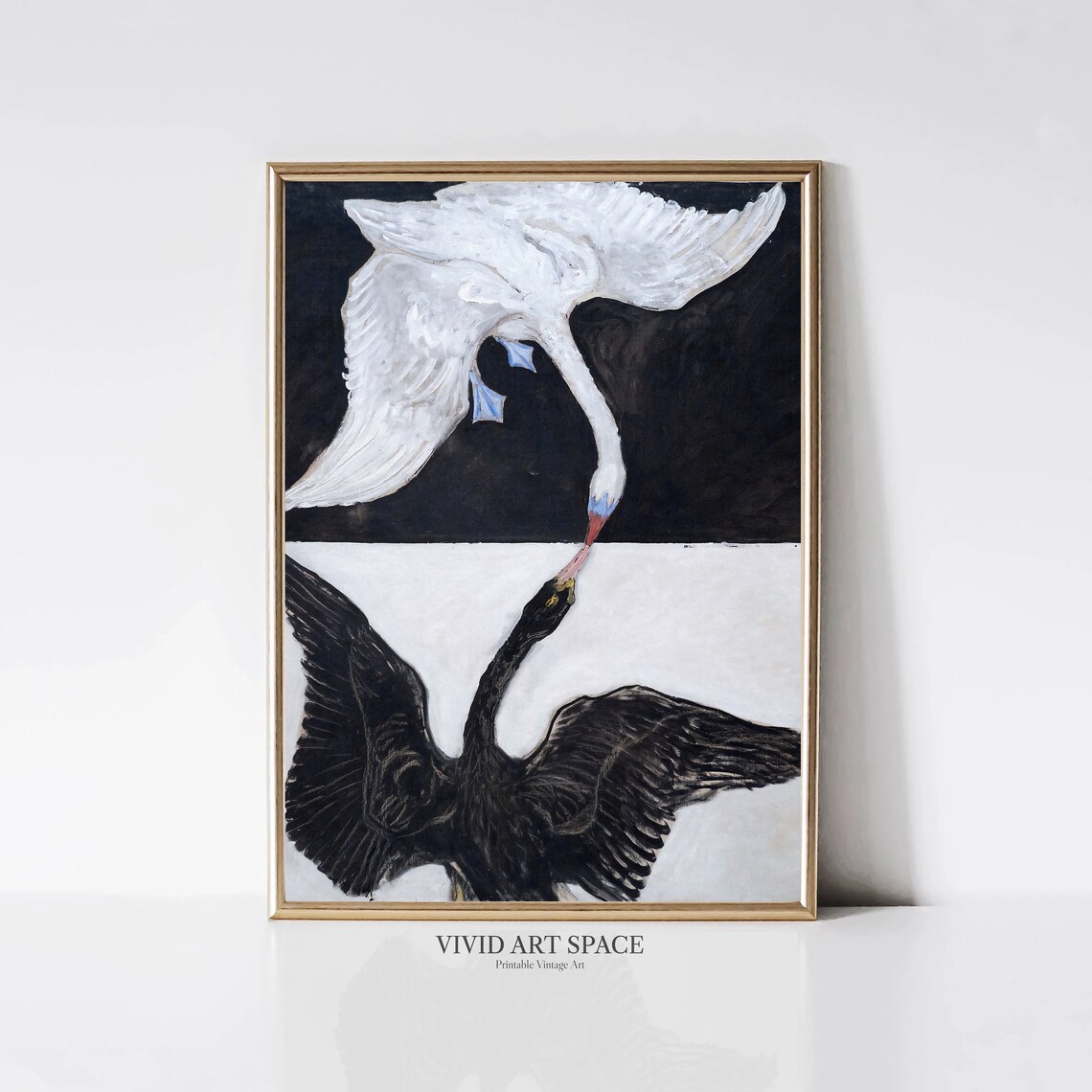 The Swan by Hilma Af Klint, Minimalist Art Print