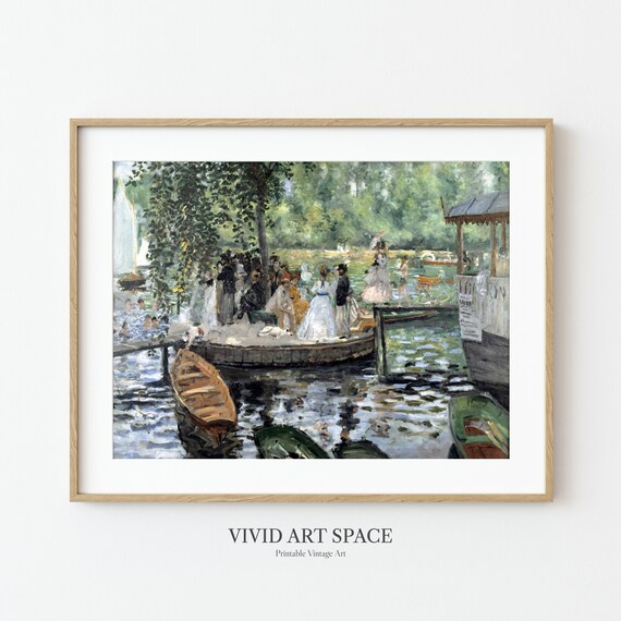 Renoir La Grenouillere Vintage Boating Art Print