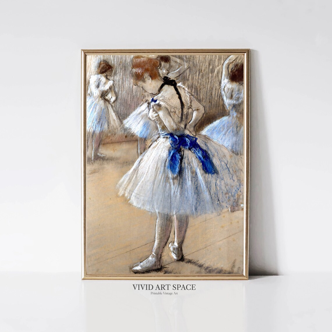 Edgar Degas Dance Studio Impressionist Ballerina Portrait Painting Ballet Dance Art Print Printable Wall Art