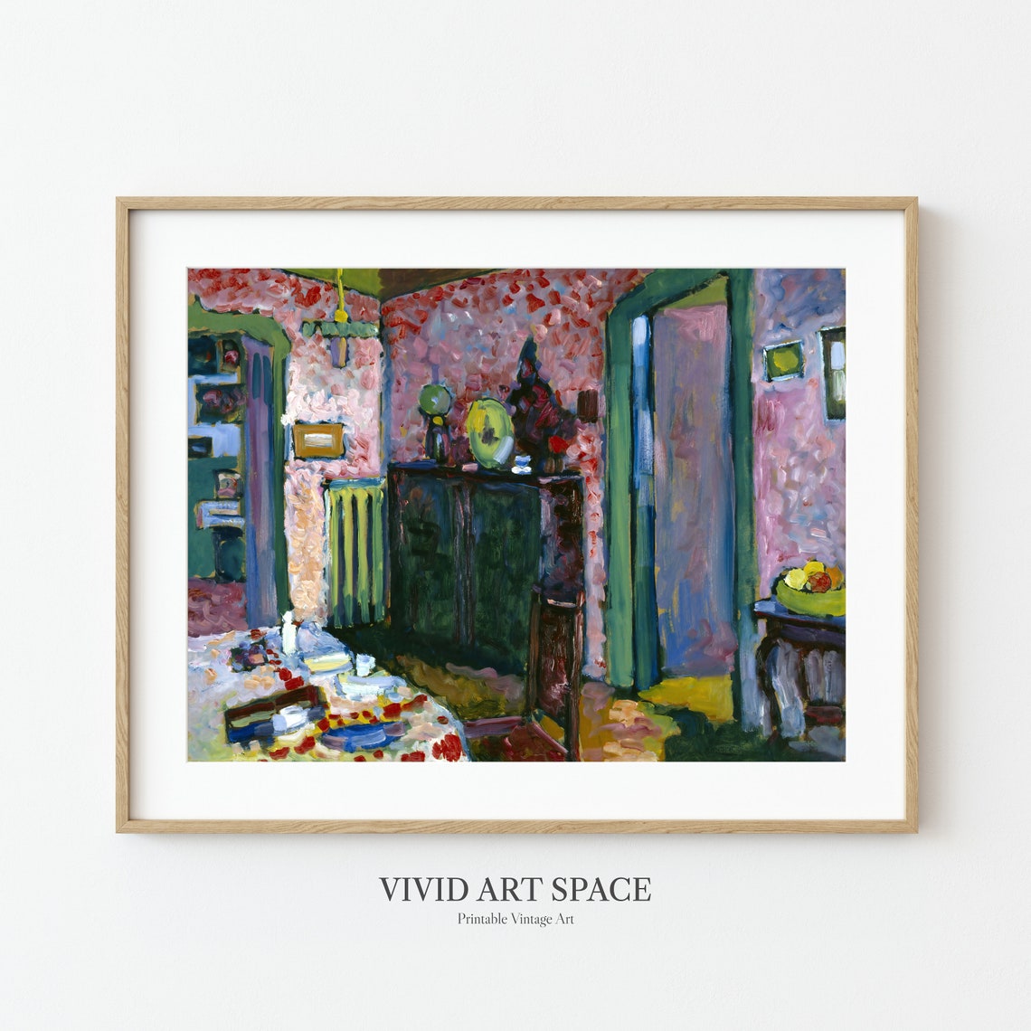 Kandinsky My Dining Room Colorful Interior Modernist Painting Poster - Image 2