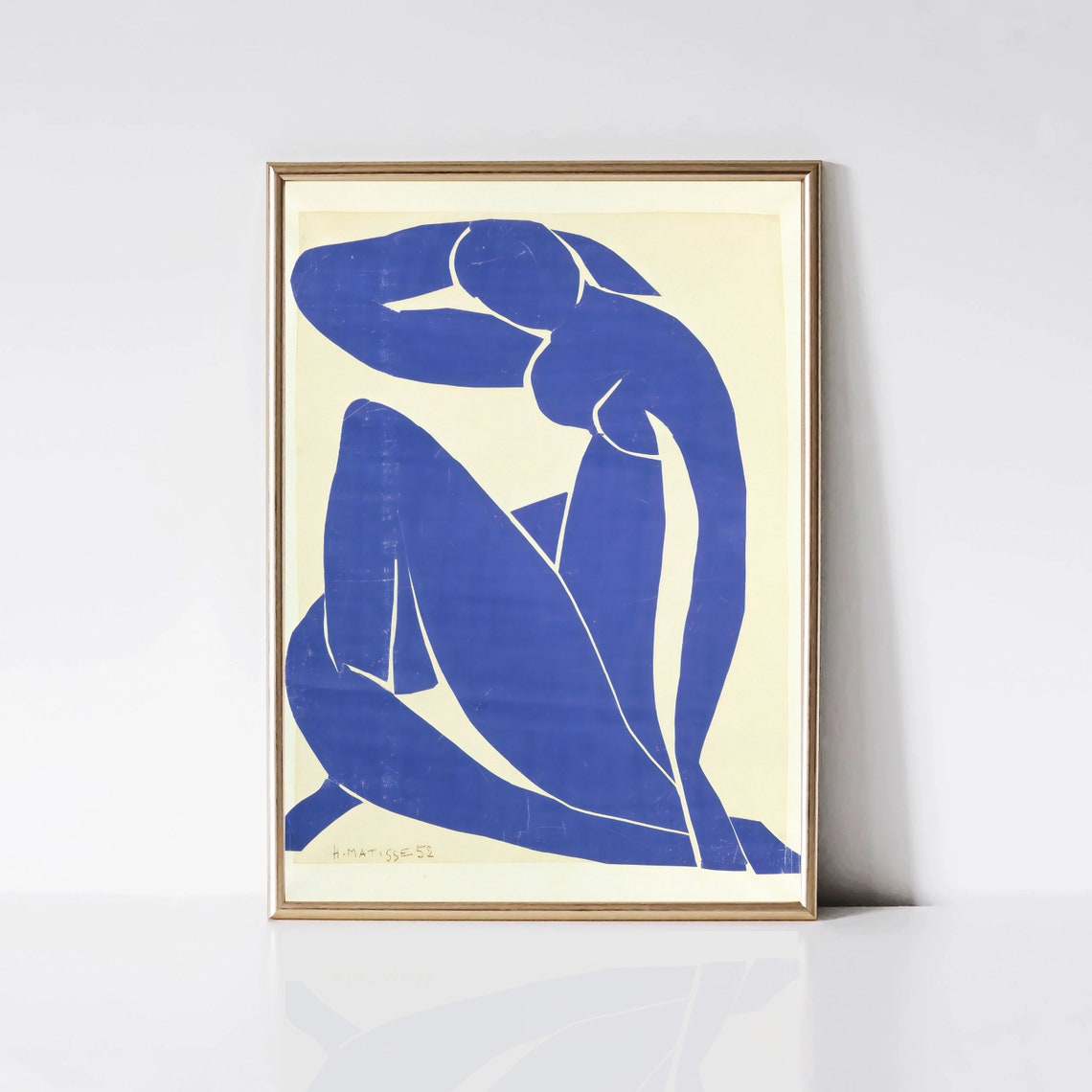Henri Matisse Blue Nude II Ultramarine Cut-Out Modern Art Print